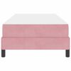 vidaXL Box Spring Bed with Mattress Pink 80 x 220 cm Fabric