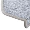 vidaXL Stair Mats 20 pcs 65x24x4 cm Light Grey Half Round Large