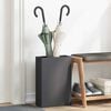 vidaXL Umbrella Stand Black 28 x 12 x 41 cm Steel