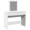 vidaXL Dressing Table with LED White 100x40x130 cm