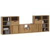 vidaXL 5 Piece TV Units with Storage ODDA Solid Wood Pine
