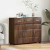 vidaXL Sideboard Brown Oak 88.5 x 30.5 x 73 cm Engineered Wood