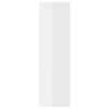 vidaXL Wall Shelf 2 pcs High Gloss White 50x15x50 cm Engineered Wood