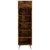 vidaXL Shoe Cabinet Smoked Oak 30x35x105 cm Engineered Wood