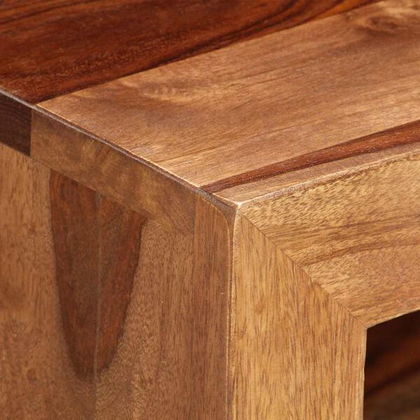 Acacia Solid Wood TV Stand Side Table