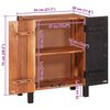 vidaXL Buffets & Sideboards Brown 55 x 30 x 75 cm Solid acacia wood