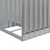 vidaXL Log Holder Light Grey 40x45x170 cm Galvanised Steel