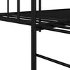 vidaXL Daybed Frame with Headboard Black 100 x 190 cm Steel