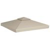 vidaXL Gazebo Cover Canopy Replacement 310 g / m&sup2; Beige 3 x 3 m