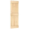 vidaXL Sliding Door with Hardware Set 70x210 cm Solid Wood Pine