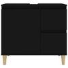 vidaXL Bathroom Cabinet Black 65x33x60 cm Engineered Wood