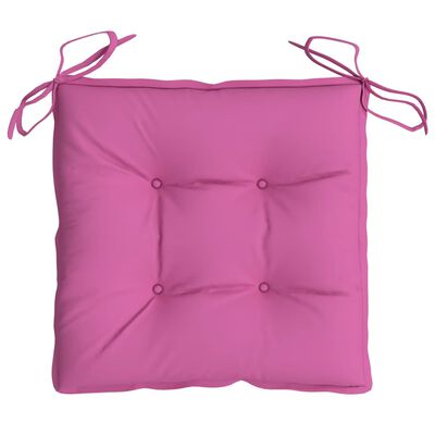 vidaXL Chair Cushions 6 pcs Pink 40x40x7 cm Fabric