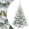 vidaXL Artificial Christmas Tree with 150 LEDs White 120 cm PE and PVC