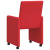 vidaXL Dining Chairs with Wheels with Wheels 2 pcs Red 57 x 66 x 94 cm