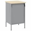vidaXL Workbench Black and grey 50 x 55 x 85 cm Powder-coated steel