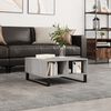 vidaXL Coffee Table Grey Sonoma 60x60x30 cm Engineered Wood