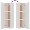 vidaXL 8 Piece TV Cabinet Set White Engineered Wood