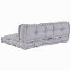 vidaXL Sofa Cushion 2 pcs Grey Fabric