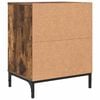 vidaXL Bedside Cabinet Smoked oak 49 x 36 x 61 cm Engineered wood