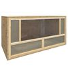 vidaXL Terrarium | Brown | Engineered wood, glass, steel | 80 x 40 x 40 cm