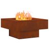 vidaXL Fire Pit Brown 60 x 60 x 30 cm Weathering Steel
