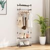 vidaXL 3-Tier Clothes Rack Silver 59x29x192 cm Aluminium