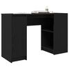 vidaXL Desk Black Oak 120x42x76 cm Engineered Wood