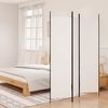 vidaXL 3-Panel Room Divider White 150x200 cm Fabric
