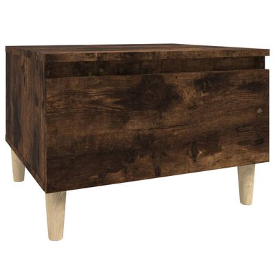 vidaXL Side Tables 2 pcs Smoked Oak 50x46x35 cm Engineered Wood
