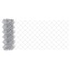 vidaXL Chain Link Fence Silver