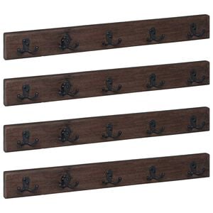 vidaXL Hanger Brown 60 x 7 x 8 cm Solid Reclaim Wood