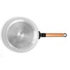 Livoo 2-Piece Frypan Set with Wooden Handles White