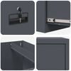 vidaXL File Cabinet Anthracite 44 x 50 x 106.5 cm Cold-Rolled Steel
