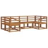 vidaXL Outdoor Sofa Set 6 pcs Natural Solid Acacia Wood