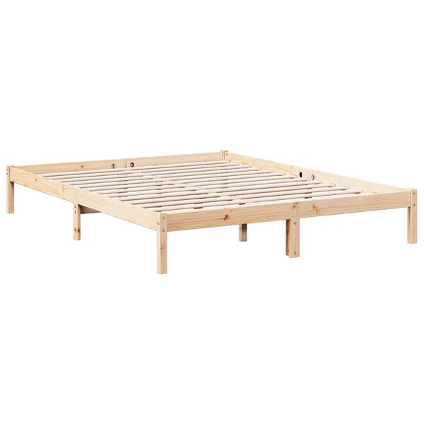 vidaXL Extra Long Bed Frame without Mattress 160x210 cm Solid Wood Pine