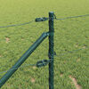 vidaXL Fence Post Green 10 x 0.6 m (50 mm mesh) Steel and PVC