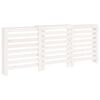 vidaXL Radiator Cover White 210x21x85 cm Solid Wood Pine