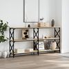 vidaXL Console Table Sonoma Oak 156x28x80.5 cm Engineered Wood