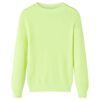 vidaXL Kids' Sweater Knitted Neon Yellow 116
