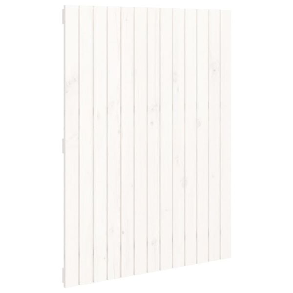 vidaXL Wall Headboard White 82.5x3x110 cm Solid Wood Pine