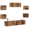 vidaXL 5 Piece TV Cabinet Set Wall-mounted Old Wood