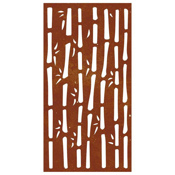 vidaXL Garden Wall Decoration 105x55 cm Corten Steel Bamboo Design