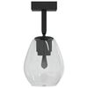 vidaXL Ceiling Spotlight Black 13 x 13 x 26 cm Glass and metal