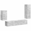 vidaXL TV Cabinet Set 4 pcs Concrete Grey Engineered Wood
