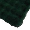 vidaXL Faux Rabbit Fur Blanket Olite Dark Green 150 x 220 cm Polyester