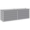 vidaXL Raised Garden Bed Grey 160 x 40 x 55 cm cold-rolled steel