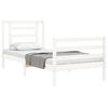 vidaXL Bed Frame without Mattress White 90x200 cm Solid Wood