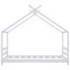 vidaXL Kids Bed Frame White Solid Pine Wood 80x160 cm