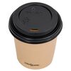 vidaXL Coffee Paper Cups with Lids 120 ml 100 pcs Brown