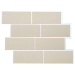 vidaXL Decorative Stickers 10 pcs Beige 29 x 21 cm